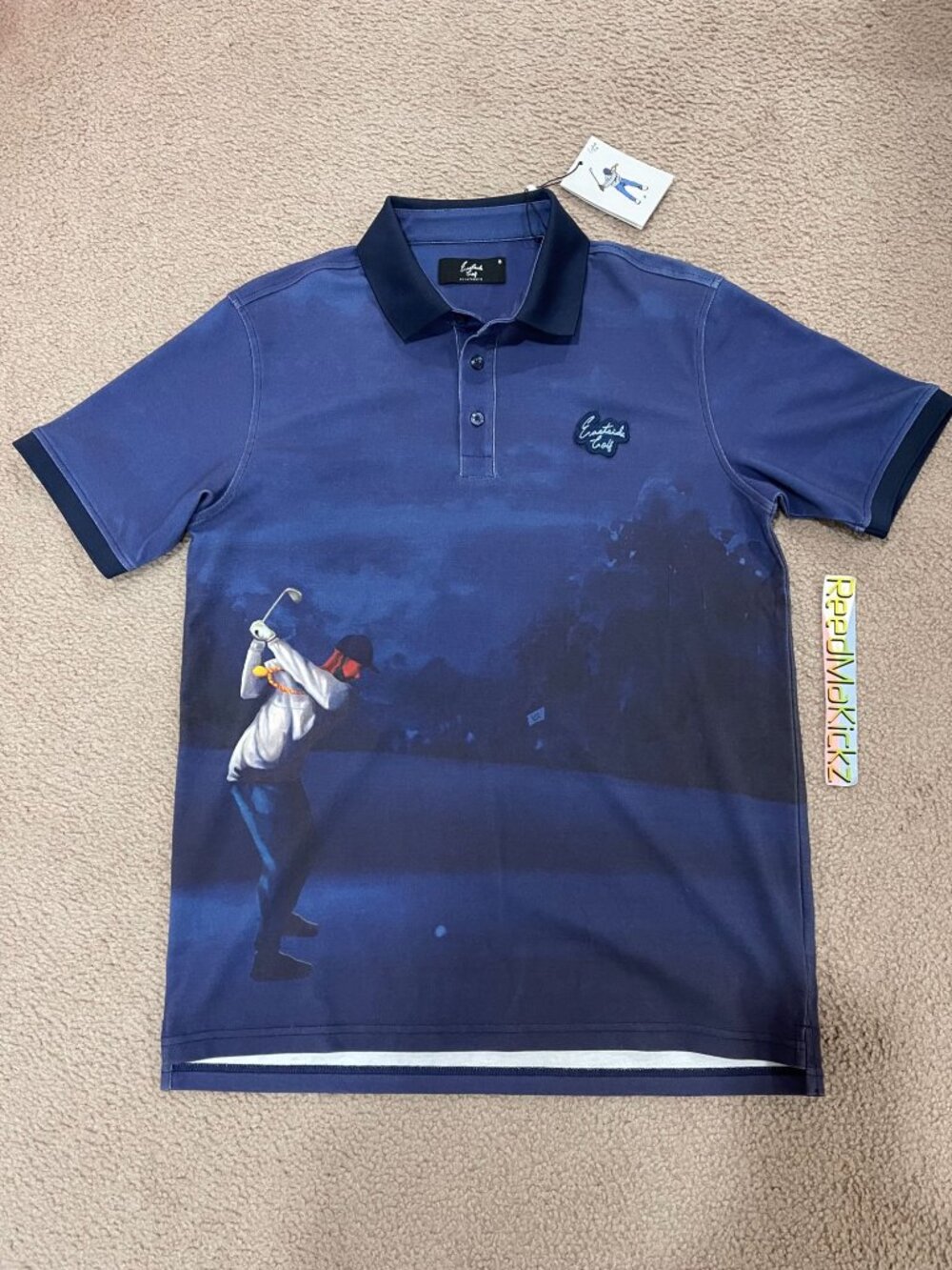 Eastside Golf Canvas Pique Golf Polo Shirt Mens Small